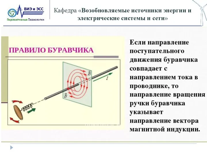 Кафедра «Возобновляемые источники энергии и электрические системы и сети»