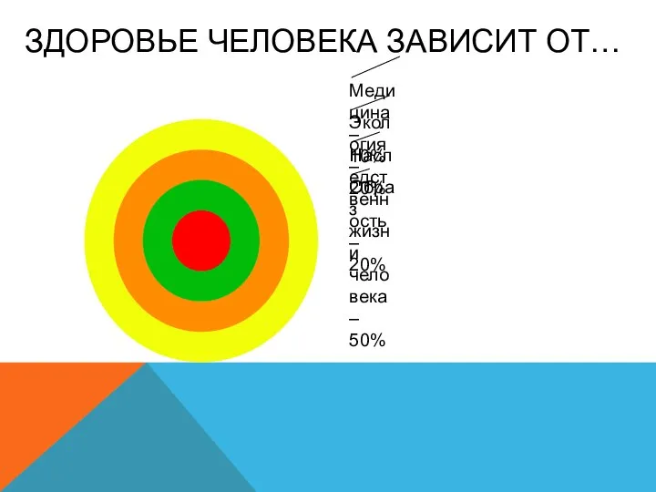 ЗДОРОВЬЕ ЧЕЛОВЕКА ЗАВИСИТ ОТ…