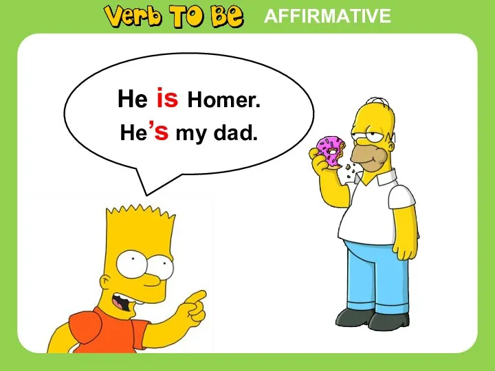 AFFIRMATIVE He is Homer. He’s my dad.