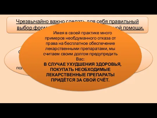 Чрезвычайно важно сделать для себя правильный выбор формы предоставления социальной помощи. Подумайте!