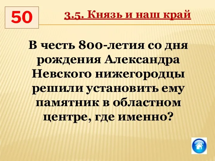 50 3.5. Князь и наш край В честь 800-летия со дня рождения