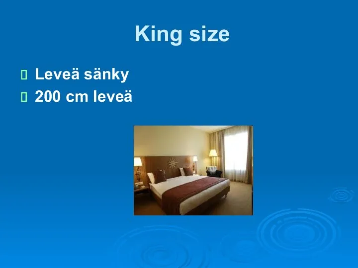 King size Leveä sänky 200 cm leveä