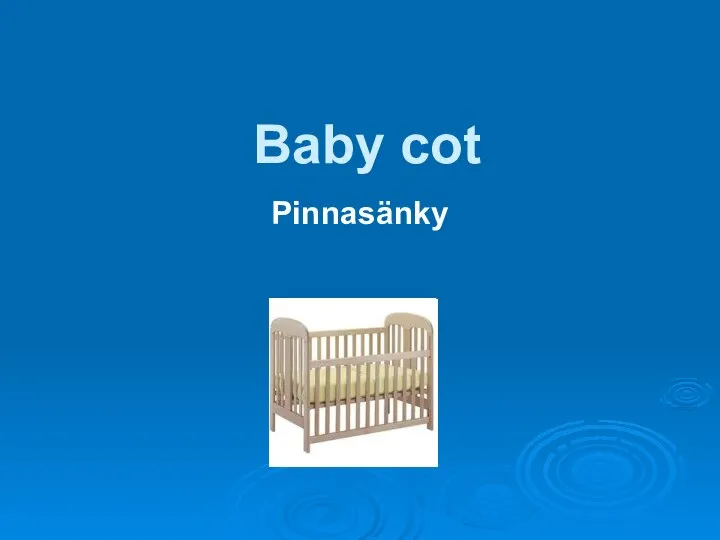 Baby cot Pinnasänky