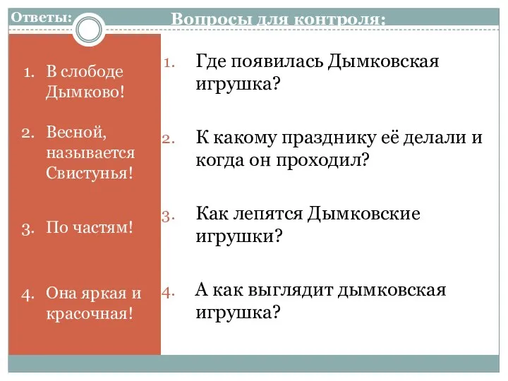 Где появилась Дымковская игрушка? К какому празднику её делали и когда он