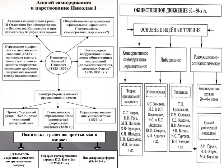 Подготовка к решению крестьянского вопроса Деятельность секретных комитетов по крестьянскому вопросу Реформа