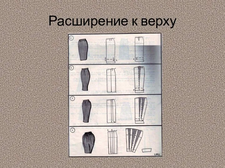 Расширение к верху