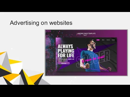 Advertising on websites