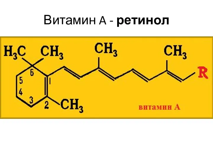 Витамин A - ретинол