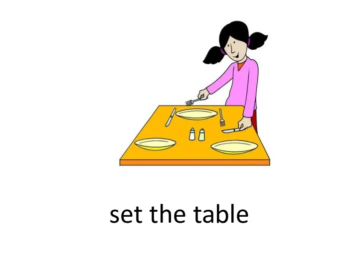 set the table