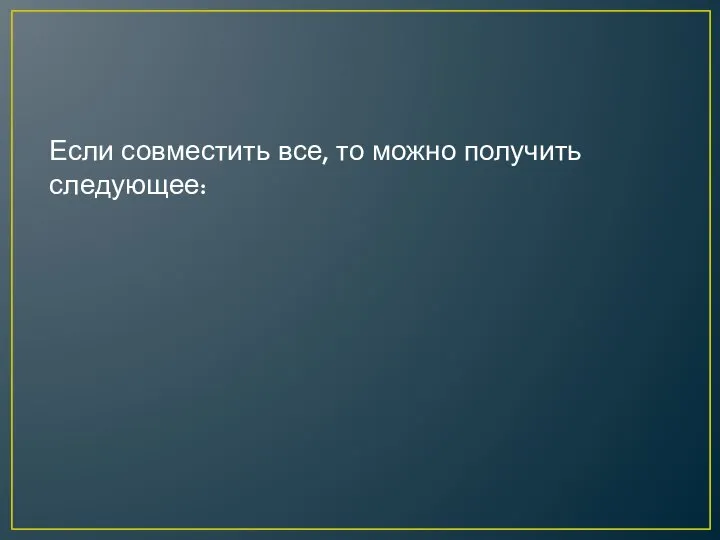 Если совместить все, то можно получить следующее: