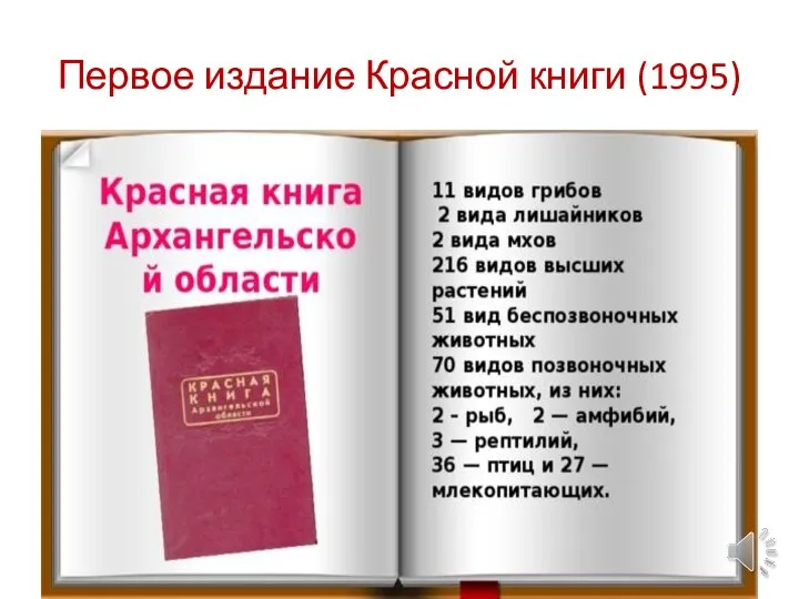 Первое издание Красной книги (1995)