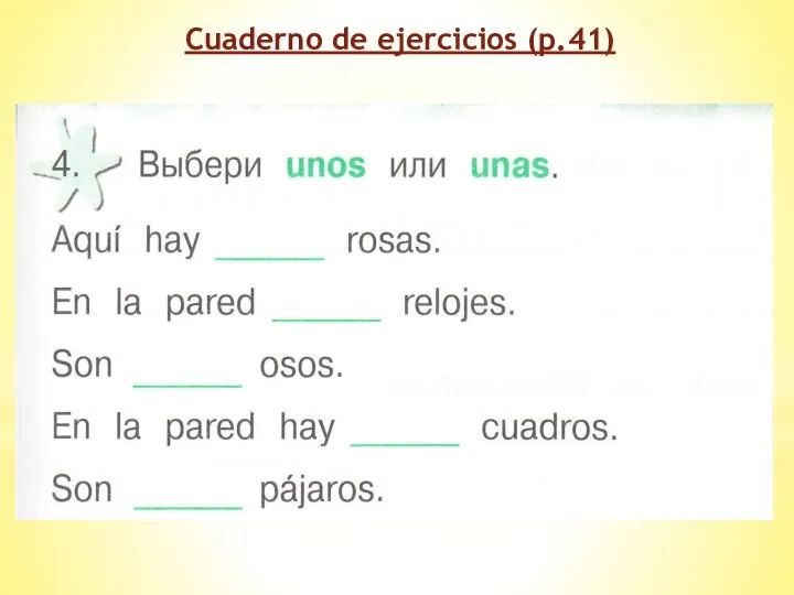 Cuaderno de ejercicios (p.41)