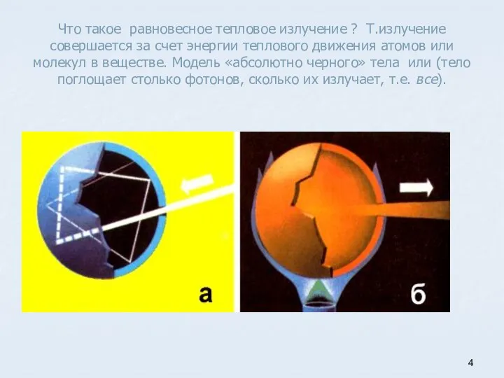 Что такое равновесное тепловое излучение ? Т.излучение совершается за счет энергии теплового