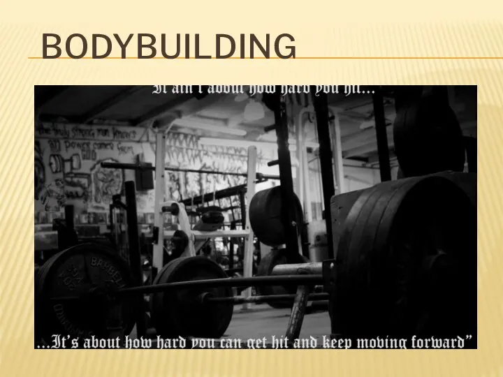 Bodybuilding. Geschichte des Bodybuilding