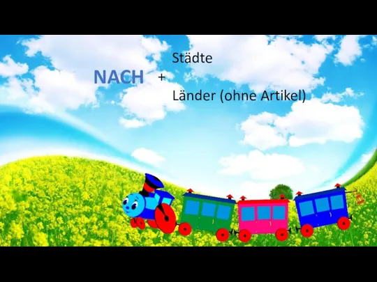 NACH Städte + Länder (ohne Artikel)