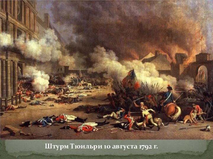 Штурм Тюильри 10 августа 1792 г.