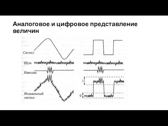 Аналоговое и цифровое представление величин