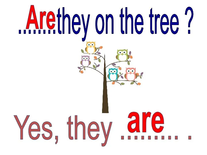 ........they on the tree ? Are Yes, they ......... . are