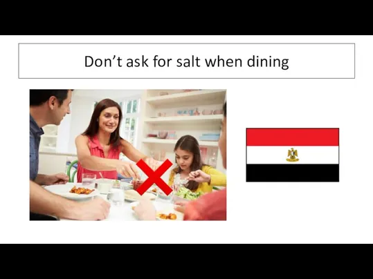 Don’t ask for salt when dining