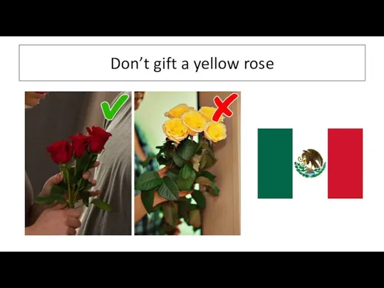 Don’t gift a yellow rose