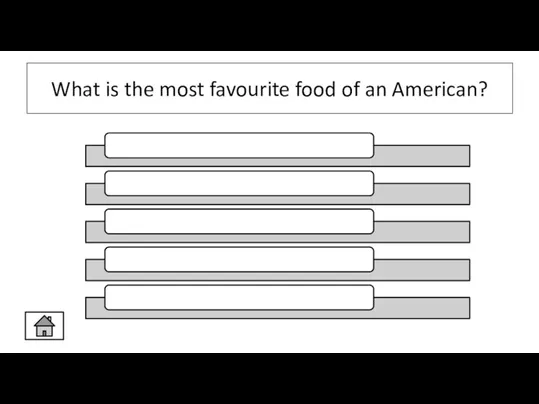 What is the most favourite food of an American?