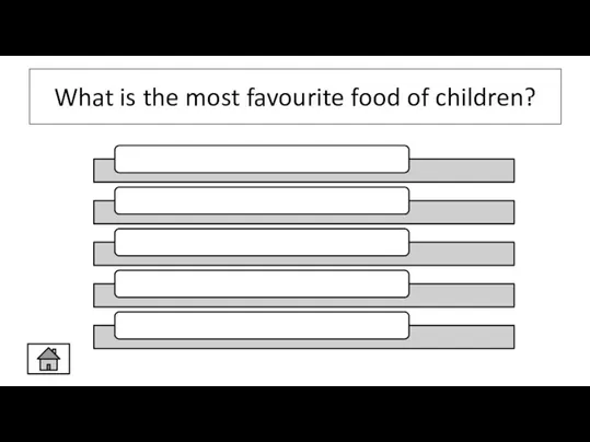 What is the most favourite food of children?