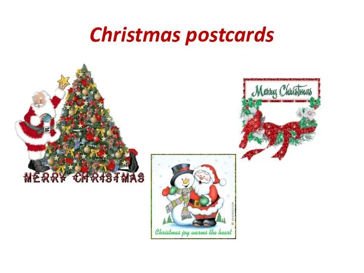 Christmas postcards