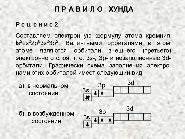 Р е ш е н и е 2. Составляем электронную формулу атома