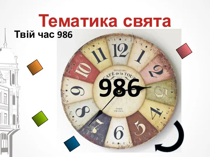 Твій час 986 Тематика свята 986