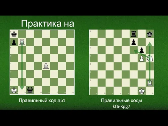 Практика на lichess Правильный ход лb1 Правильные ходы kf6-Kpg7 Лh7