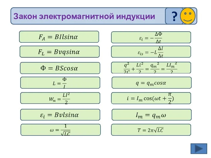 Закон электромагнитной индукции ?