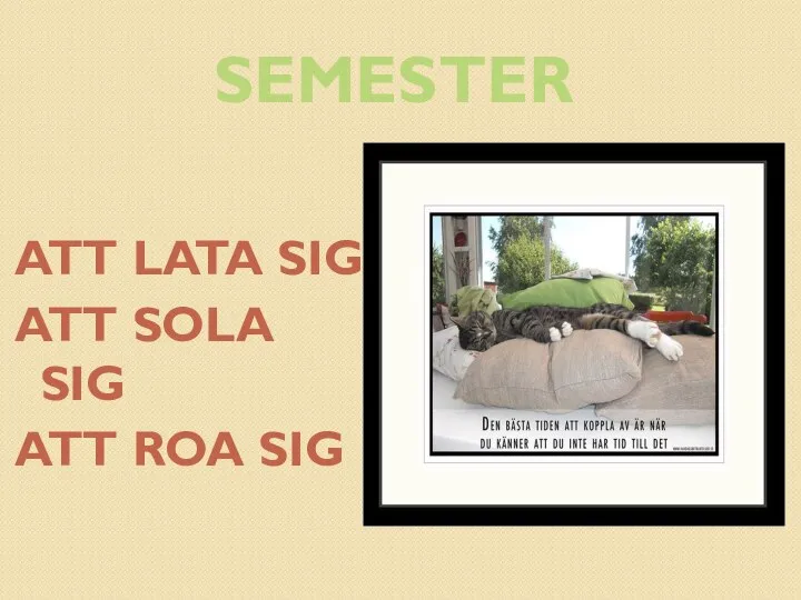 SEMESTER ATT LATA SIG ATT SOLA SIG ATT ROA SIG