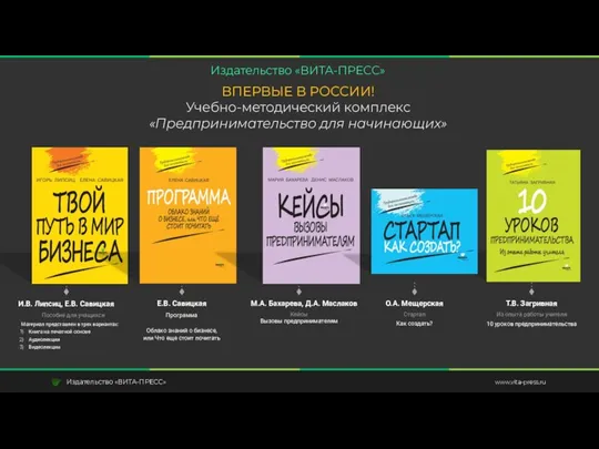 И.В. Липсиц, Е.В. Савицкая Пособие для учащихся ВПЕРВЫЕ В РОССИИ! Учебно-методический комплекс