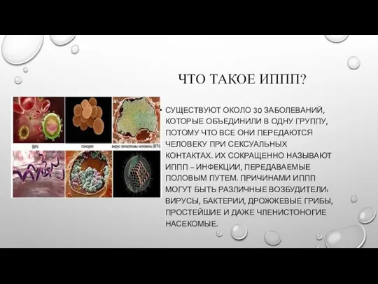 СУЩЕСТВУЮТ ОКОЛО 30 ЗАБОЛЕВАНИЙ, КОТОРЫЕ ОБЪЕДИНИЛИ В ОДНУ ГРУППУ, ПОТОМУ ЧТО ВСЕ