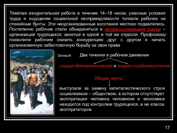 Тяжёлая изнурительная работа в течение 14–18 часов, ужасные условия труда и ощущение