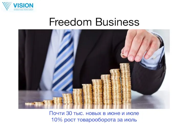 Freedom Business Почти 30 тыс. новых в июне и июле 10% рост товарооборота за июль