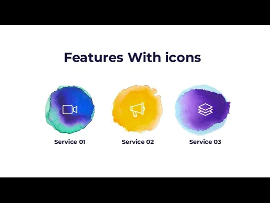 Service 03 Service 01 Service 02 Features With icons