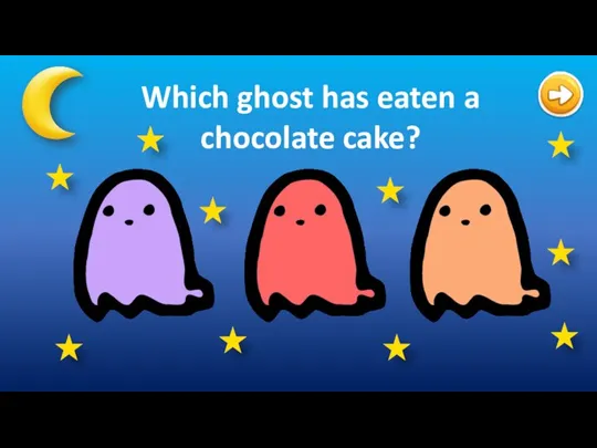 Which ghost has eaten a chocolate cake?