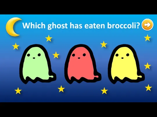 Which ghost has eaten broccoli?