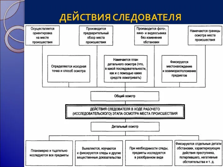 ДЕЙСТВИЯ СЛЕДОВАТЕЛЯ