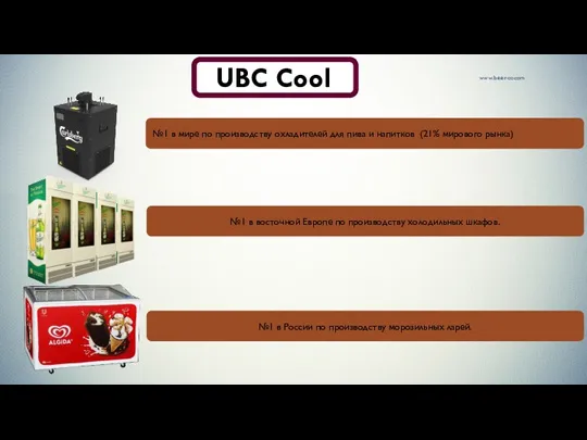 www.beer-co.com UBC Cool №1 в мире по производству охладителей для пива и