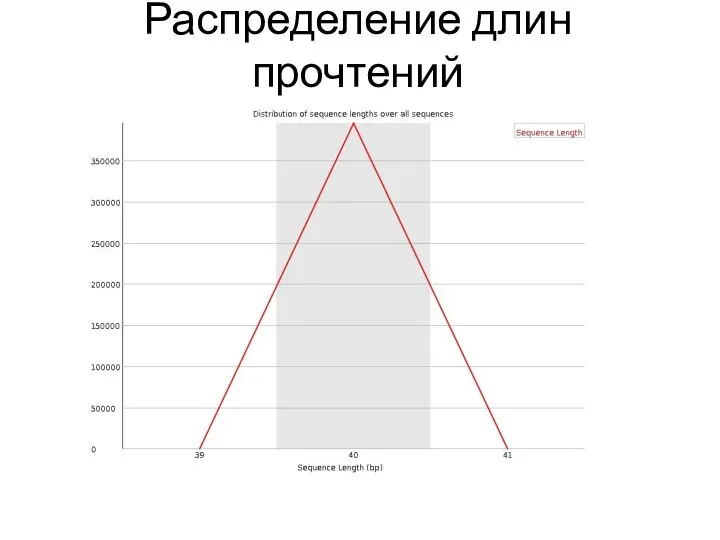 Распределение длин прочтений