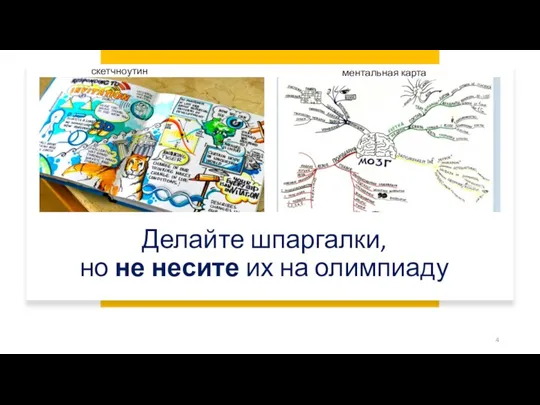 Делайте шпаргалки, но не несите их на олимпиаду скетчноутинг ментальная карта