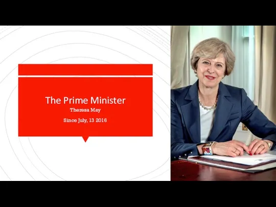 The Prime Minister Theresa May Since July, 13 2016