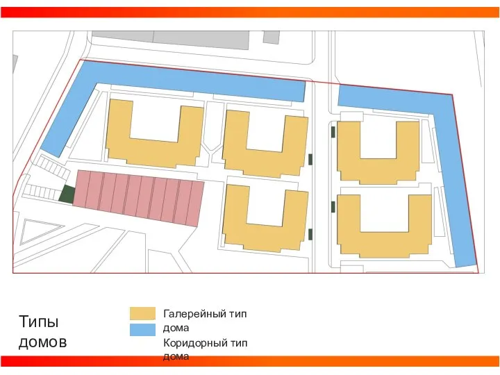 Типы домов Галерейный тип дома Коридорный тип дома