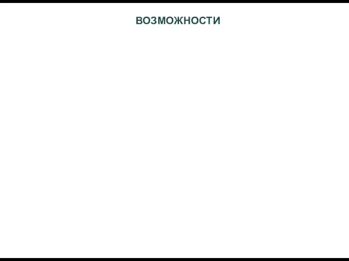 ВОЗМОЖНОСТИ