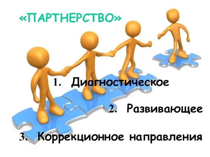 «ПАРТНЕРСТВО» Диагностическое Развивающее Коррекционное направления