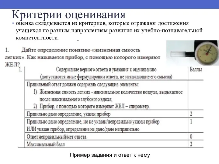 Критерии оценивания оценка складывается из критериев, которые отражают достижения учащихся по разным