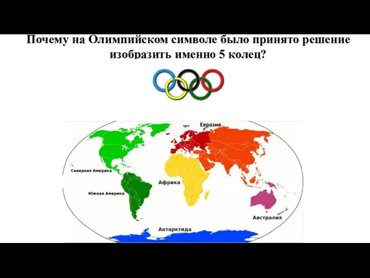 Почему на Олимпийском символе было принято решение изобразить именно 5 колец?