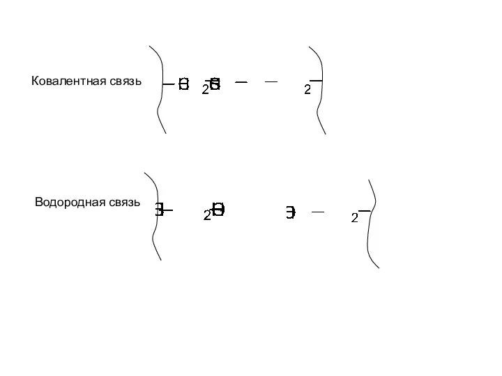 Ковалентная связь Водородная связь